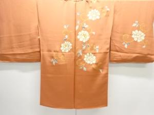 アンティーク　牡丹唐草模様刺繍羽織仮絵羽